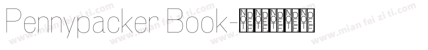 Pennypacker Book字体转换